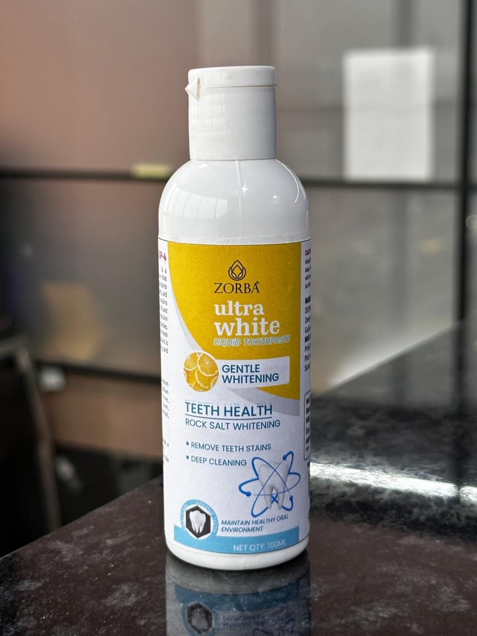 Ultra White Liquid Toothpaste – Teeth Whitening & Deep Cleaning Formula, 200ml (Pack of 2)