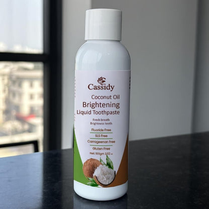 Coconut Oil Brightening Liquid Toothpaste – 200g Natural Whitening Formula (Pack of 2)