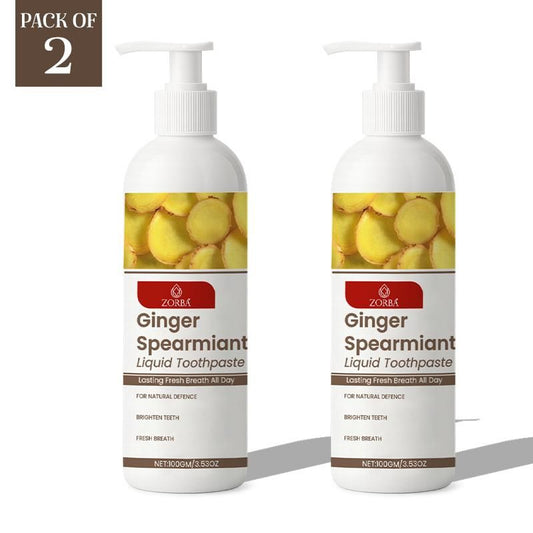 Zorba Ginger Spearmint Toothpaste – Natural Herbal Oral Care, 100gm (Pack of 1)