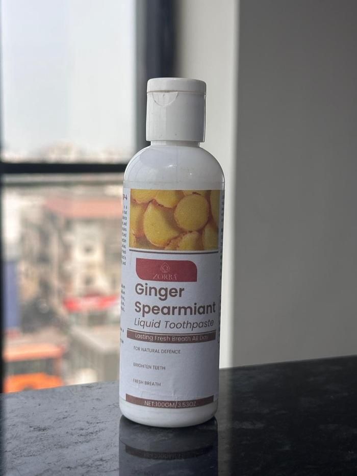 Zorba Ginger Spearmint Toothpaste – Natural Herbal Oral Care, 100gm (Pack of 1)