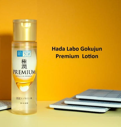 Hada Labo Gokujun Premium Hydrating Lotion – Intense Moisture with 7 Hyaluronic Acids (100ml)