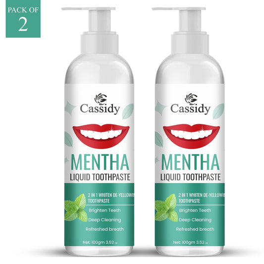 Mentha Liquid Toothpaste – Refreshing Mint Formula, 200g (Pack of 2)