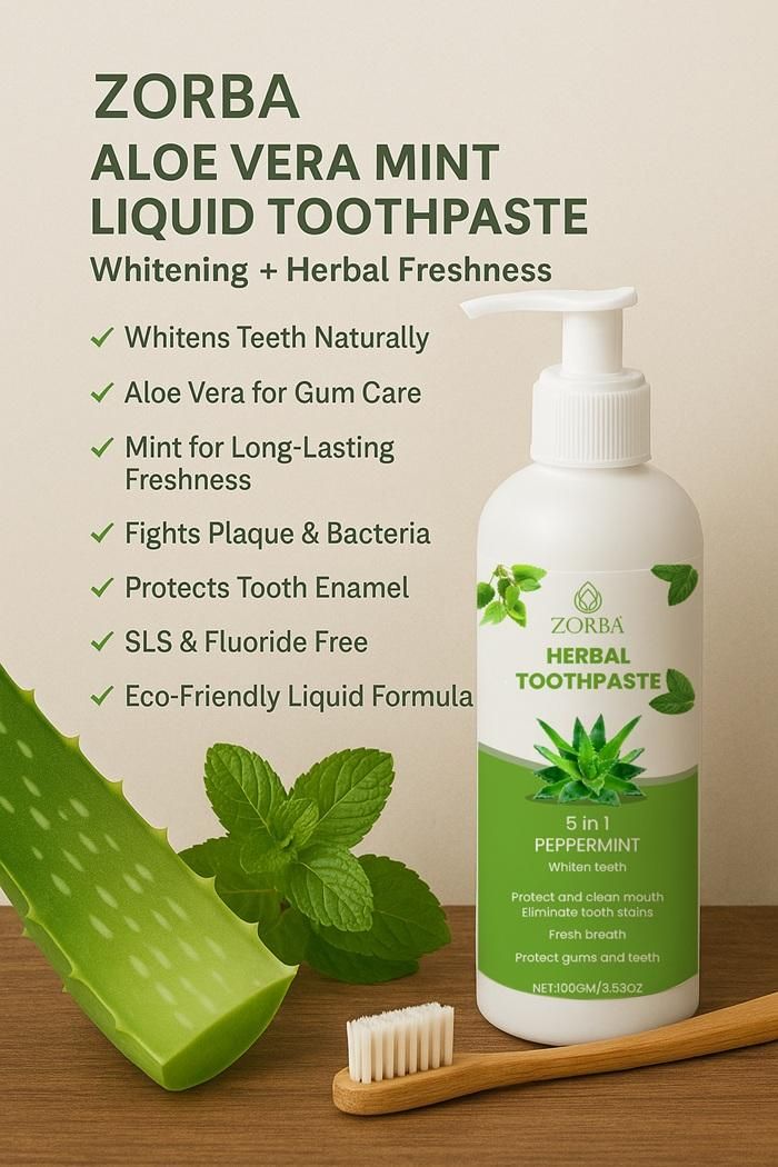 Zorba Herbal Toothpaste 5 in 1 – Natural Oral Care, 100g (Pack of 2)